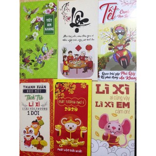 Bao lì xì năm mới đủ mẫu cực xinh giá chỉ 1k - mua 5 tặng 1