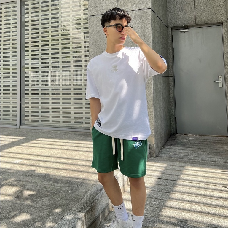 Quần đùi short trơn local brand Clownz C-star nỉ da cá nam nữ thể thao