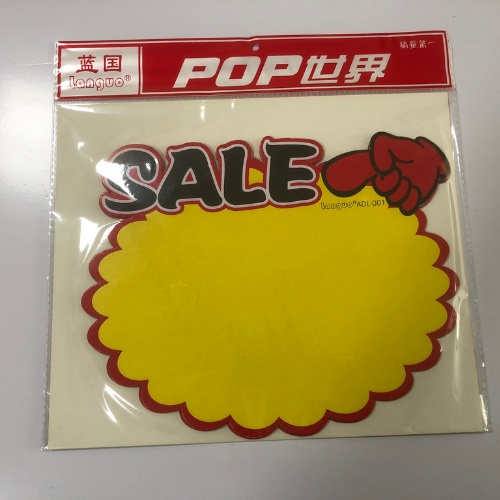 Giấy Sale Size L - 5 tờ, Giấy ghi giá sản phẩm, bảng ghi giảm giá sản phẩm