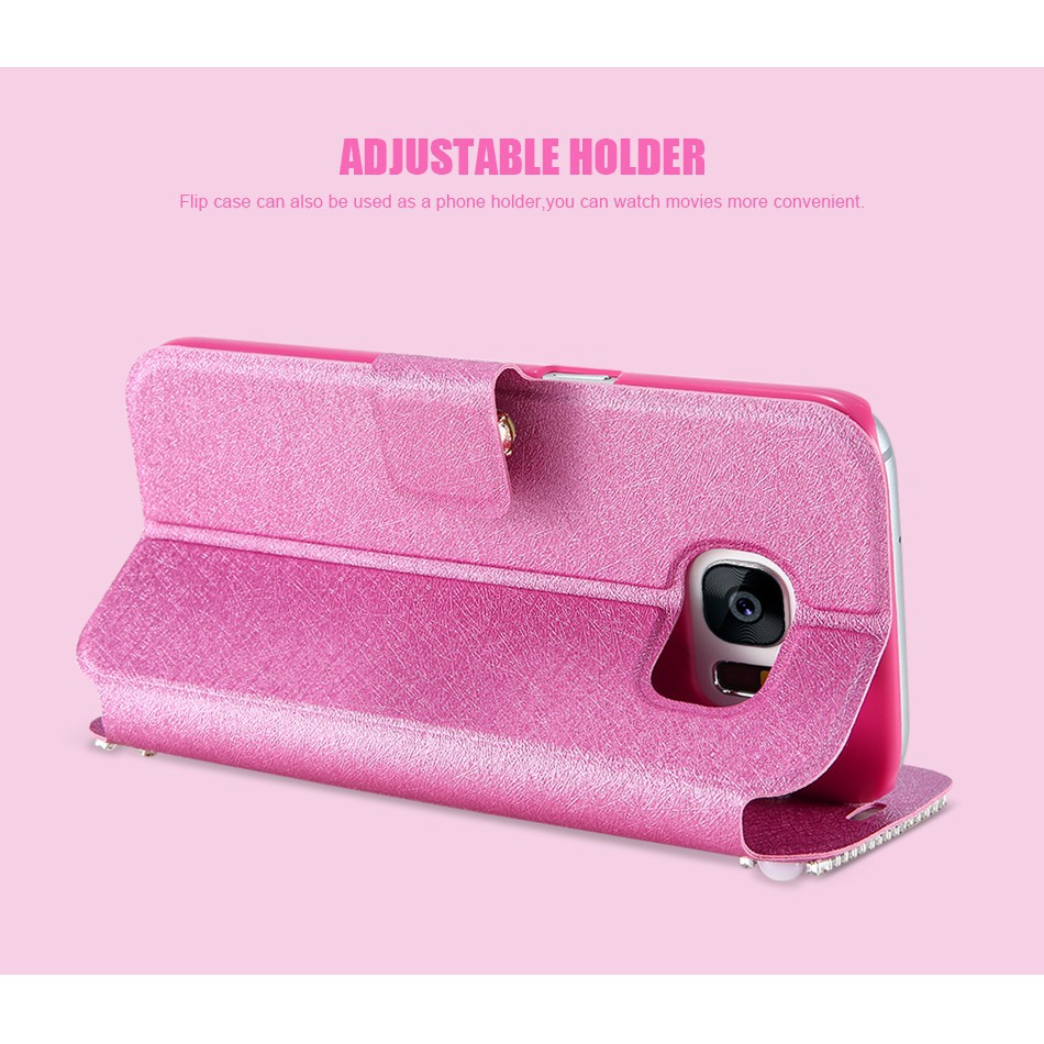 Bao da kim tuyến đính ngọc trai sang trọng cho Samsung Note 5 8 | BigBuy360 - bigbuy360.vn