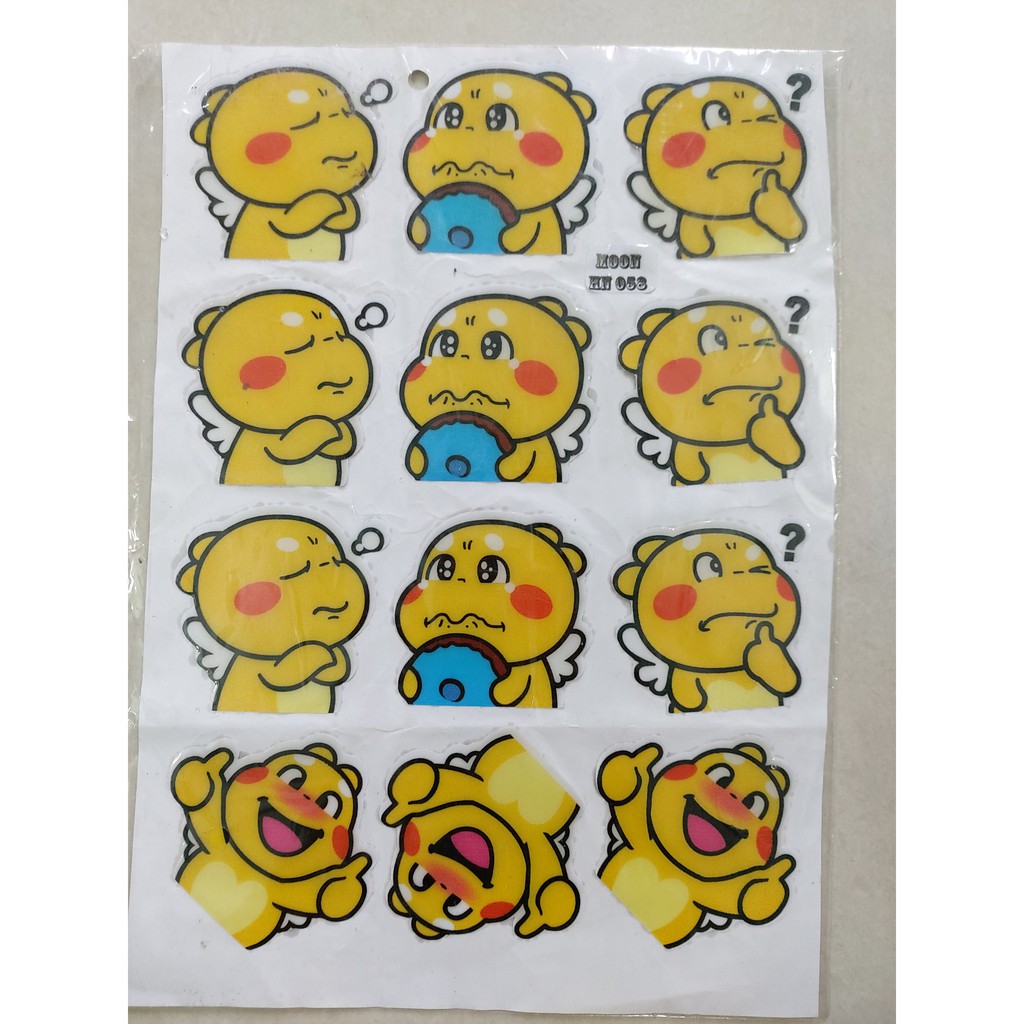 sticker nổi dễ thương trọn bộ