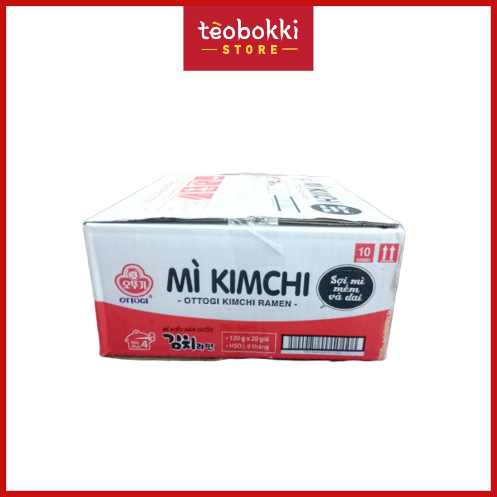 Thùng 20 gói mì Kimchi Ottogi 120g