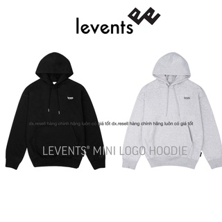 Áo khoác levents® mini logo hoodie / black ♥ dx.resell tặng kèm túi tote hoặc túi giấy khi mua từ 2sp levents