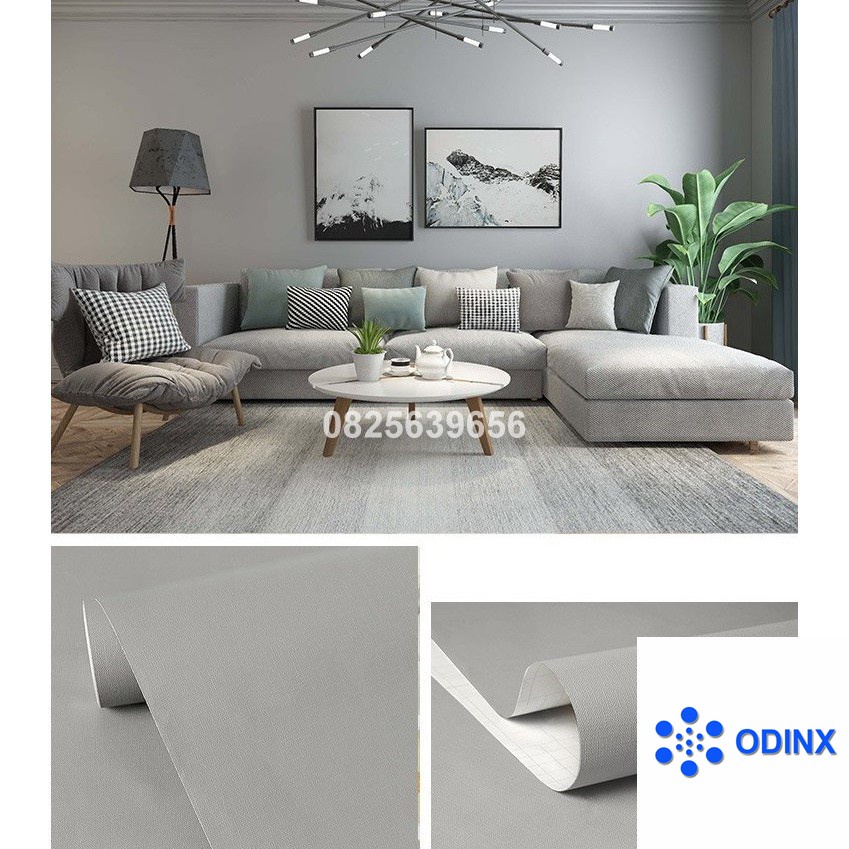 [NHIỀU MẪU] 10m GIẤY DÁN TƯỜNG 1 MÀU- 10m decal dán tường màu trơn có keo sẵn