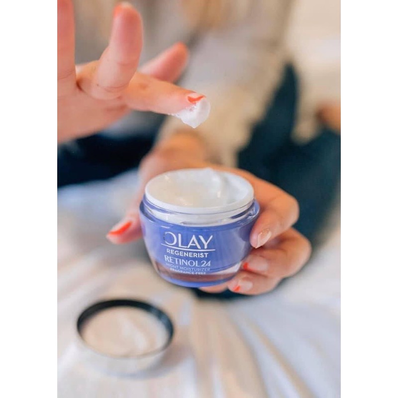 kem OLAY RETINOL 24 NIGHT MOITURIZER- OLAY DƯỠNG ẨM TRẮNG SÁNG DA ban đêm Mỹ