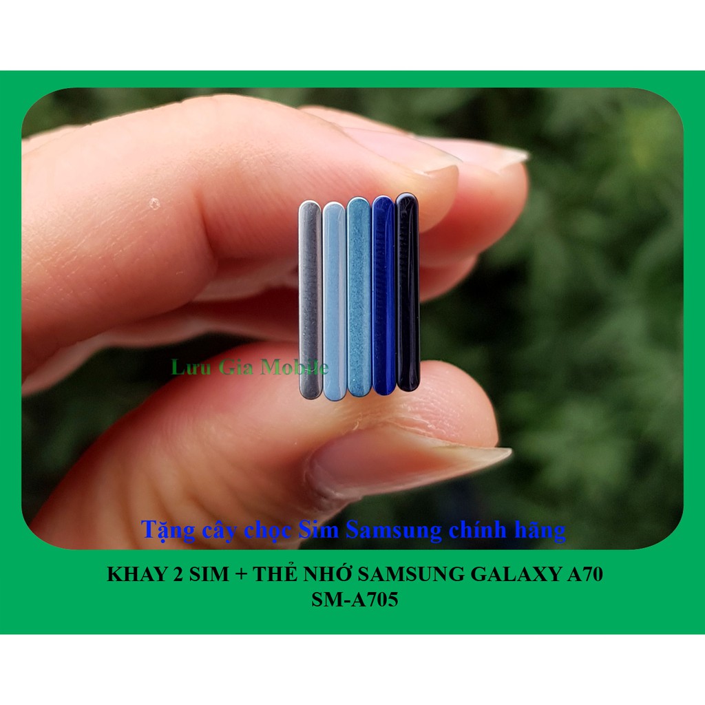 Khay sim Samsung Galaxy A70 chính hãng A705 + Tặng cây Chọc sim chính hãng
