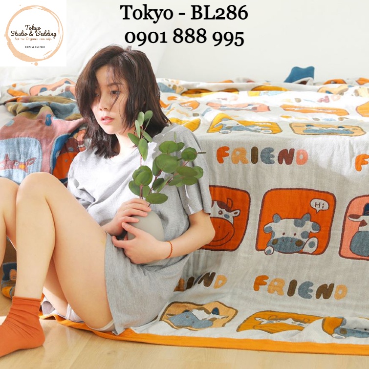 S55_Chăn Xô Organic Cotton Dòng Cao Cấp