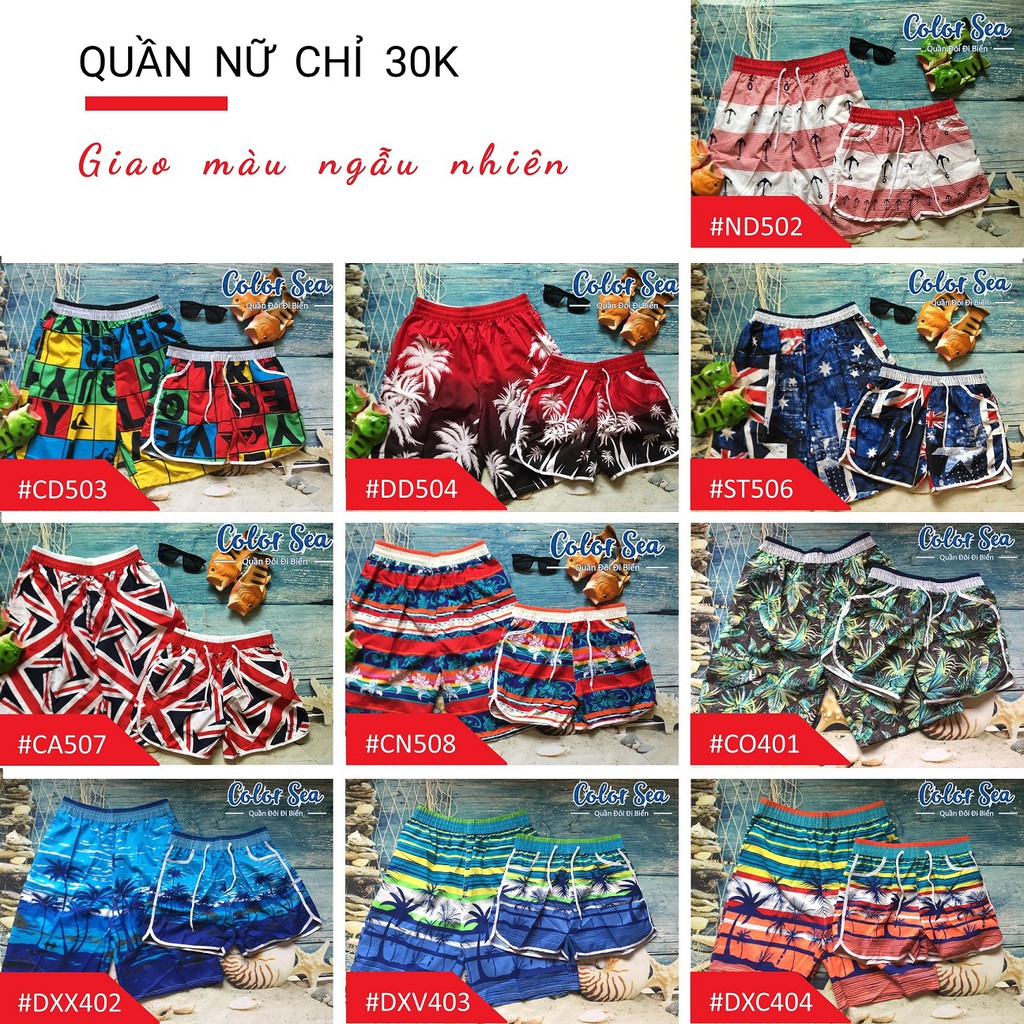 Quần Đôi Đi Biển vảy sơn - Sale Kịch Sàn