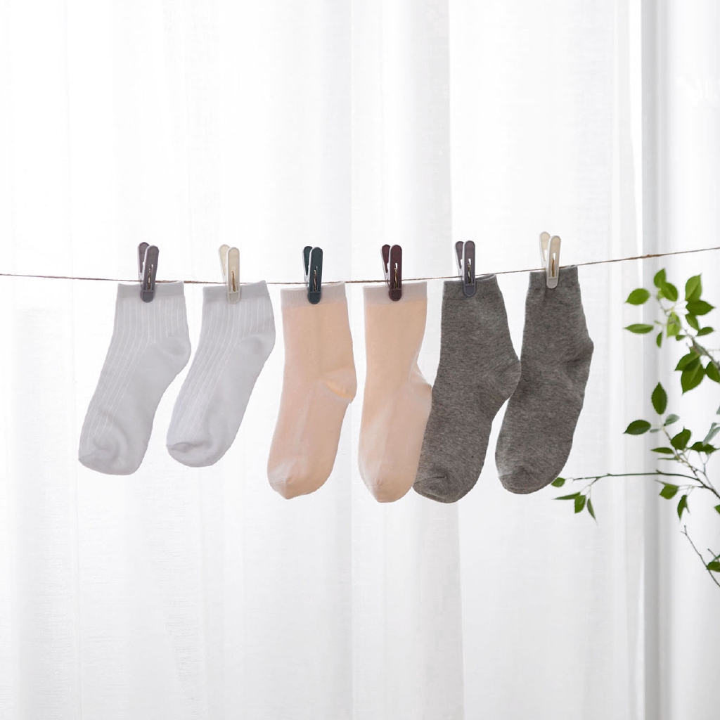 JUJIAJIA Set 24/40 Kẹp Phơi Đồ Bằng Nhựa Kèm/ Không Kèm Hộp Đựng