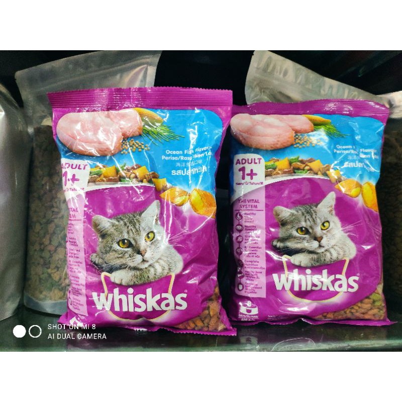 Thức ăn mèo Whiskas 1+ Ocean Fish 400g vị cá biển