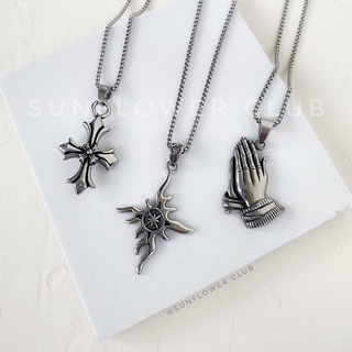Dây chuyền Chrome Heart thép titan không đen không gỉ 02 03 06