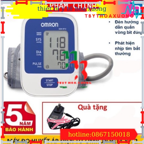 [Hàng Chính Hãng] Máy Đo Huyết Áp Bắp Tay Omron HEM - 8712 BH 5 Năm