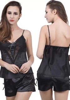Bộ ngủ 2 dây lụa mã 160341