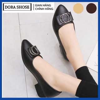 giày búp bê nữ da lỳ cao cấp DORA BB08 Hàng VNXK da mềm cực kì êm chân