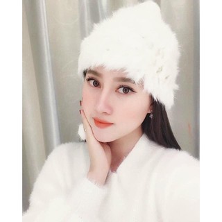 Mũ lông tai mèo( ảnh thật)