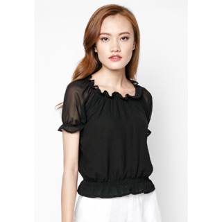 Áo Voan Rớt Vai - [Free Ship Đơn Hàng 50k]