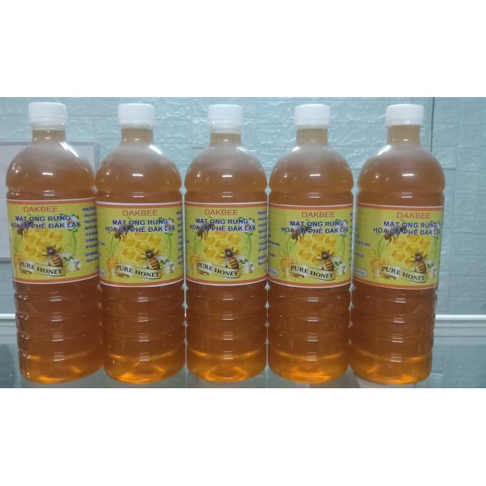1 LÍT  Mật ong rừng hoa cà phê nguyên chất Daklak