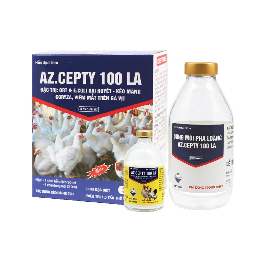 Cepty 100LA Đặc T rị Ecoli Bại Huyết Trên Vịt - 155