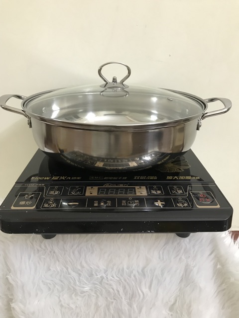 BẾP ĐIỆN TỪ HÃNG MEILI KÈM NỒI LẨU PHI 30CM CHỐNG KHÊ