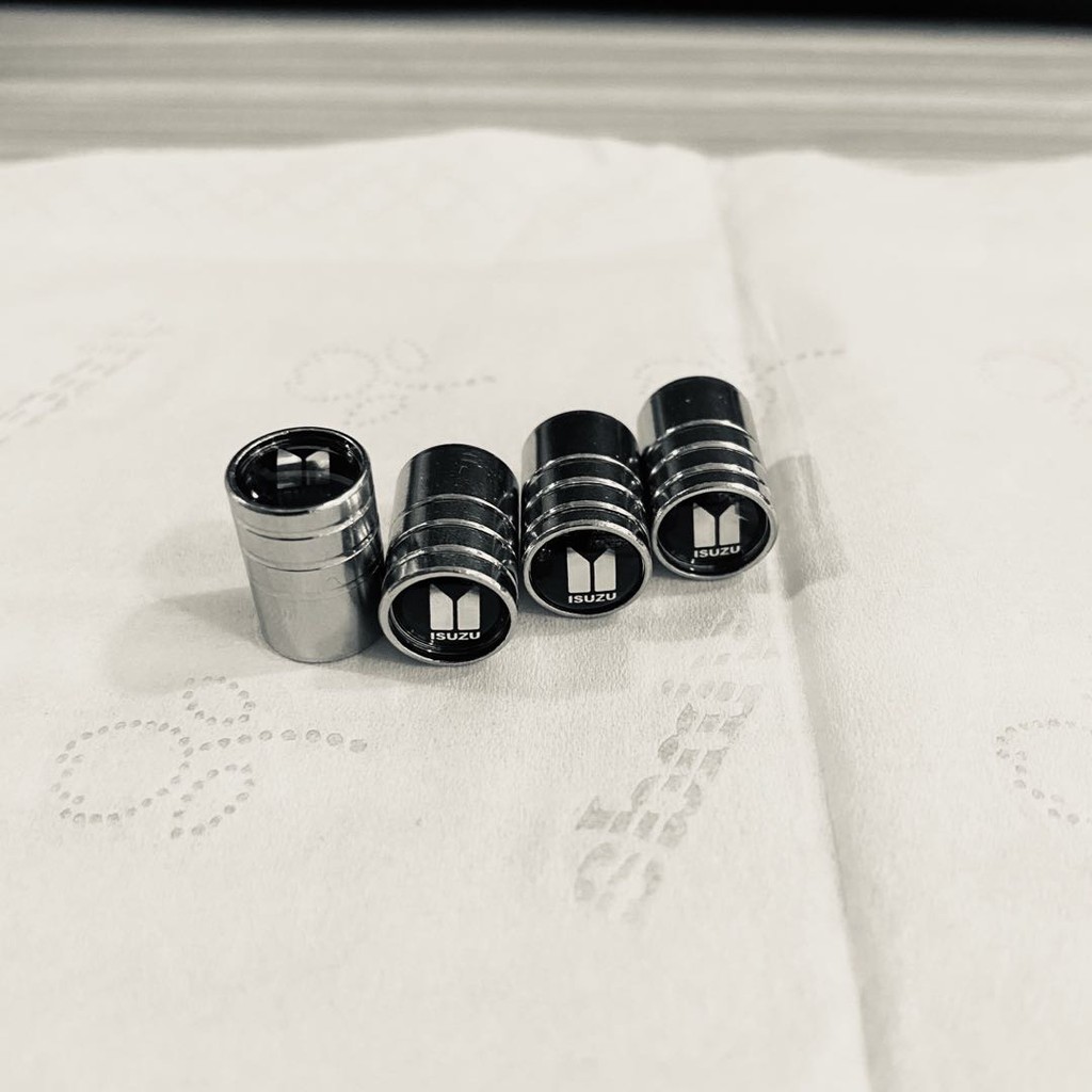 Set 4 nắp van lốp xe ô tô Isuzu D-Max Mu-X Mux