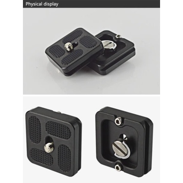 Tấm Tháo Lắp Nhanh Bằng Hợp Kim Nhôm PU40 w / B0 J0 Cho Chân Máy Ảnh Gimbal Đầu Bi 10mm