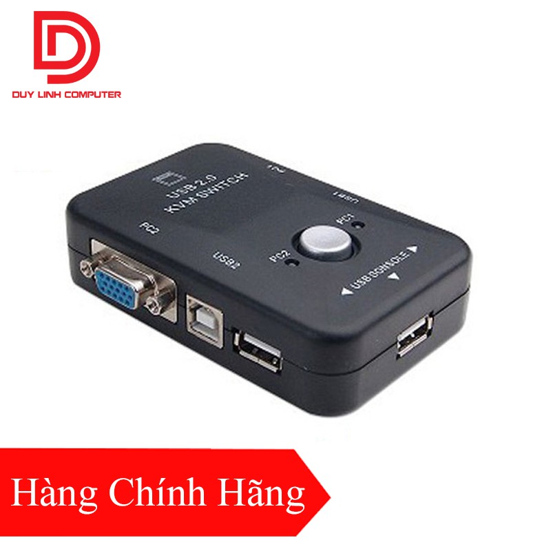 Bộ Switch KVM VGA 2 Cổng USB MT-ViKI MT-201UK - Hàng Chính Hãng