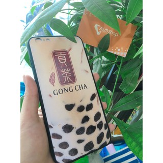 Ốp Trà sữa Gongcha C085 in sần 4D full dòng điện thoại