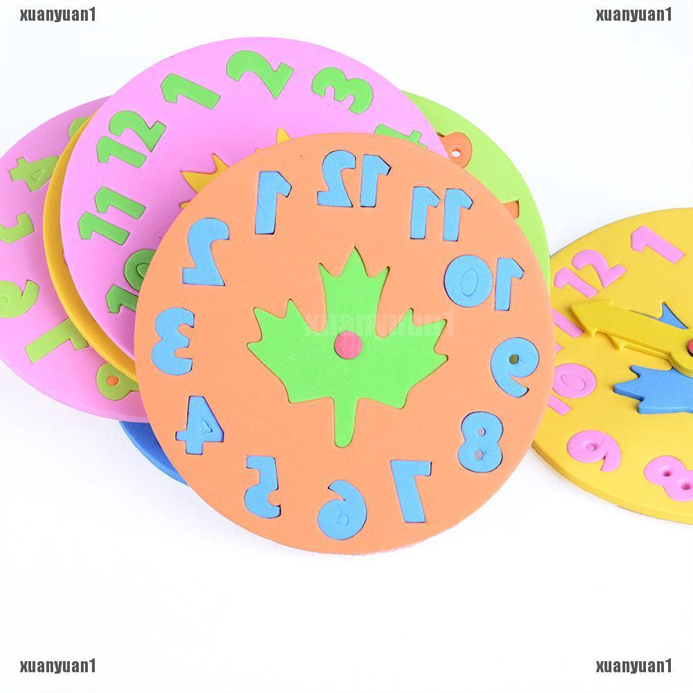 Đồng Hồ Xốp EVA Lắp Ghép Dễ Thương Cho Bé