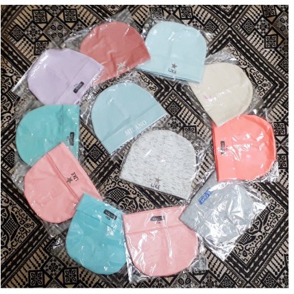 Mũ sơ sinh cotton cho bé từ 0-3 tháng  mẫu mới