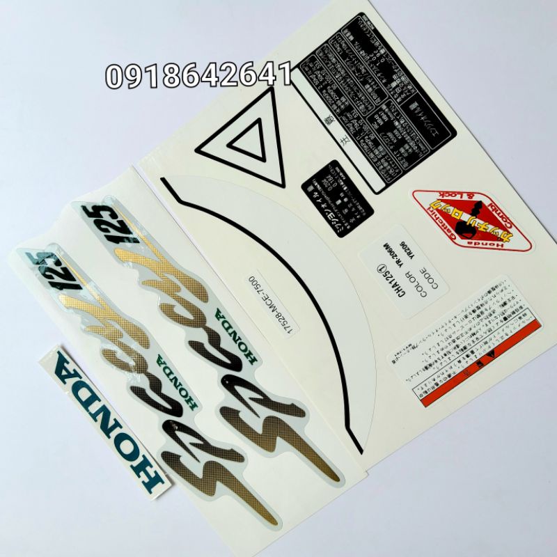 Bộ tem chữ Spacy nhật kèm thông số như zin - Màu xanh