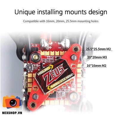 Modun truyền sóng hình ảnh HGLRC Zeus nano VTX 350mW