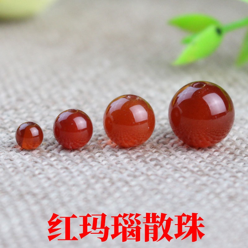 Hạt Đá Mã Não Đỏ Dùng Làm Trang Sức Thủ Công