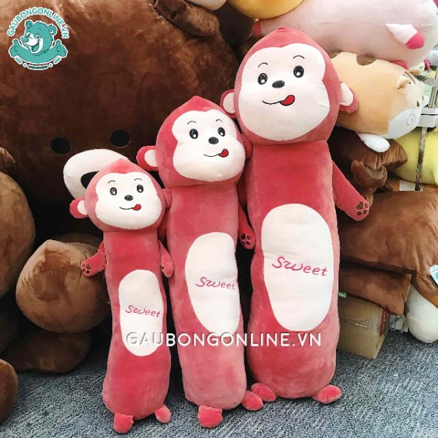 Gối ôm thú bông Sweet hình thú - chất co dãn mềm mịn đáng yêu cho bé