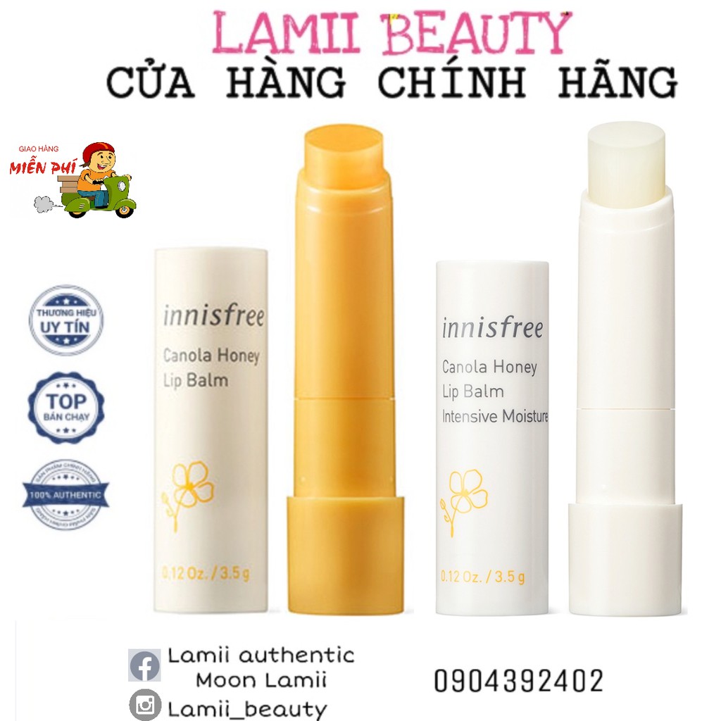 Son dưỡng Innisfree Canola Honey Lip Balm bản mới 2020