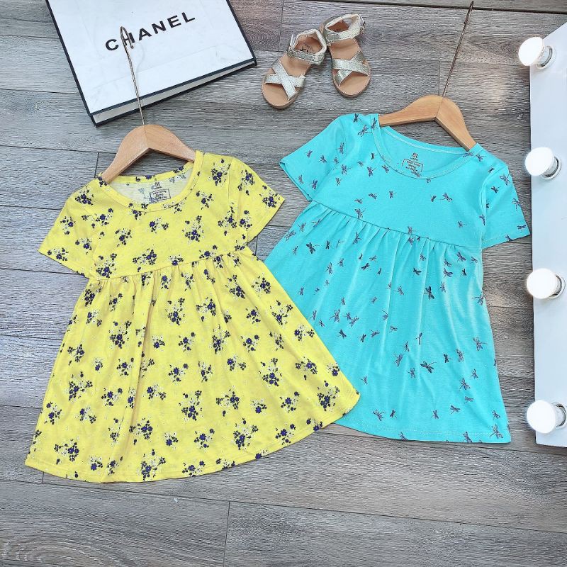 ✓16_32kg✓ Váy cotton xuất dư cho bé gái size nhỡ từ 16_32kg dáng BASIC dễ mặc, ĐƯỢC CHỌN MÀU