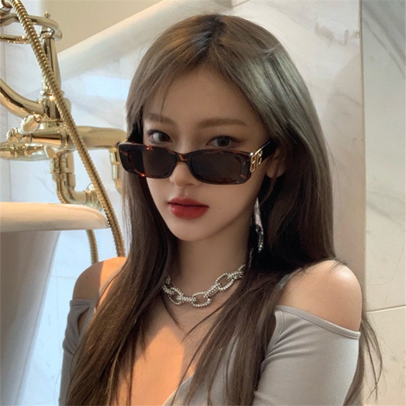 Kính Mát Hình Chữ Nhật Phong Cách Ulzzang Thời Trang Dành Cho Nữ