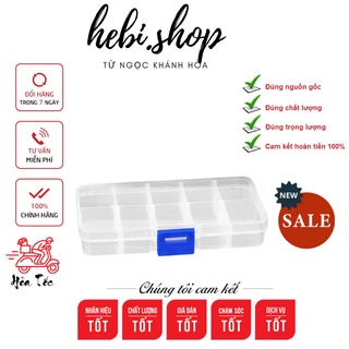 Hộp nhựa 10 ô đựng đồ, phụ kiện nối mi