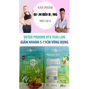 [Chính hãng kèm bill] Detox Prime Detox DTX giảm mỡ bụng giảm cân Thái Lan_ 60 viên