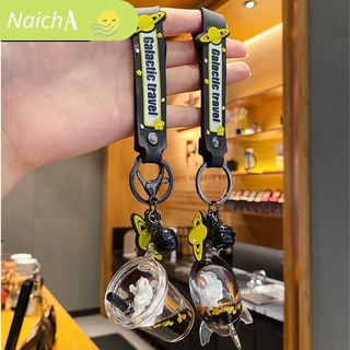 Móc khóa, móc khóa balo mini hình trà sữa