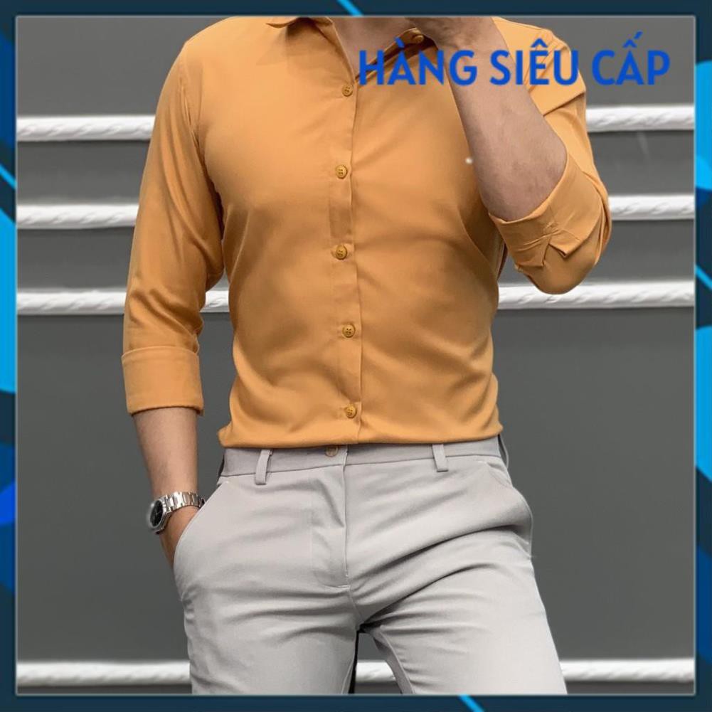 Áo sơ mi trơn có size big 4U-523 [Hàng Cao Cấp]
