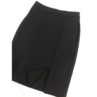 Chân váy bút chì ngắn💖Freeship💖Chân váy công sở đen xẻ trước