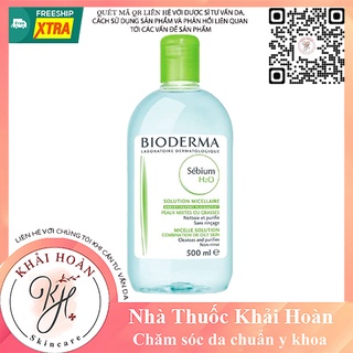 [AUTH] Nước tẩy trang BIODERMA xanh sebium H20 100ml và 500ml