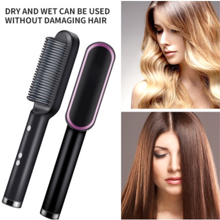 Lược Điện Chải Thẳng Tóc Straight Comb Chuyên Nghiệp&amp;Tiện Máy duỗi tóc thông dụng,cấu tạo lược thật dễ dàng tạo kiểu tóc