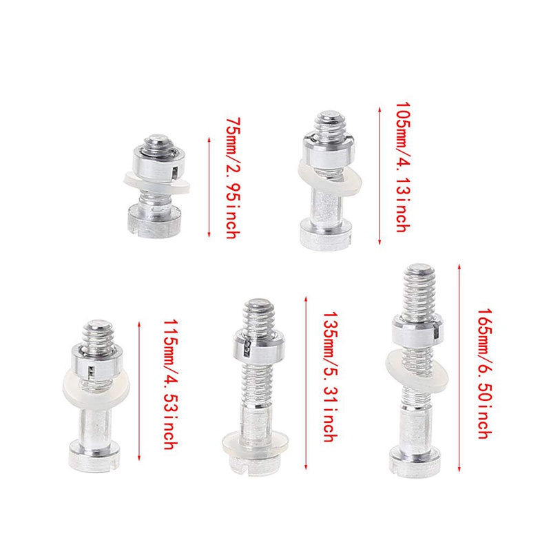 5 cái M2.5 Vít Bu lông Đai ốc Bộ vòng đệm có thể xoay Hộp đựng đầu bút cảm ứng Gắn máy ghi âm Vinyl LP