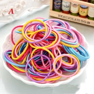 Set 100 dây buộc tóc dễ thương cho bé gái
