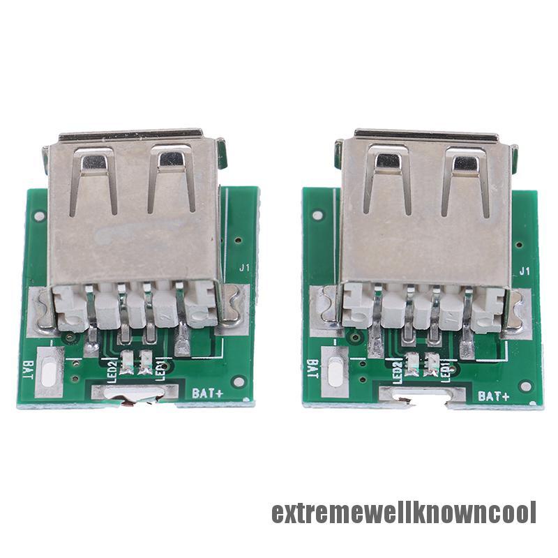 ECSG 2Pcs Micro USB 5V Li-ion 18650 Battery Charger Module Board DIY Power Bank