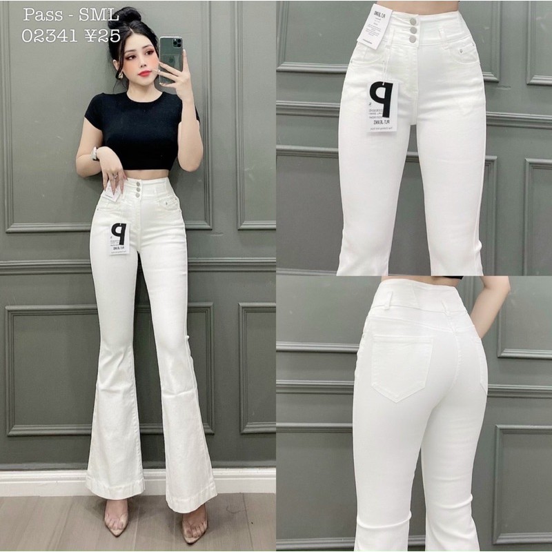 QUẦN JEAN NỮ LƯNG CAO ỐNG LOE 3núc