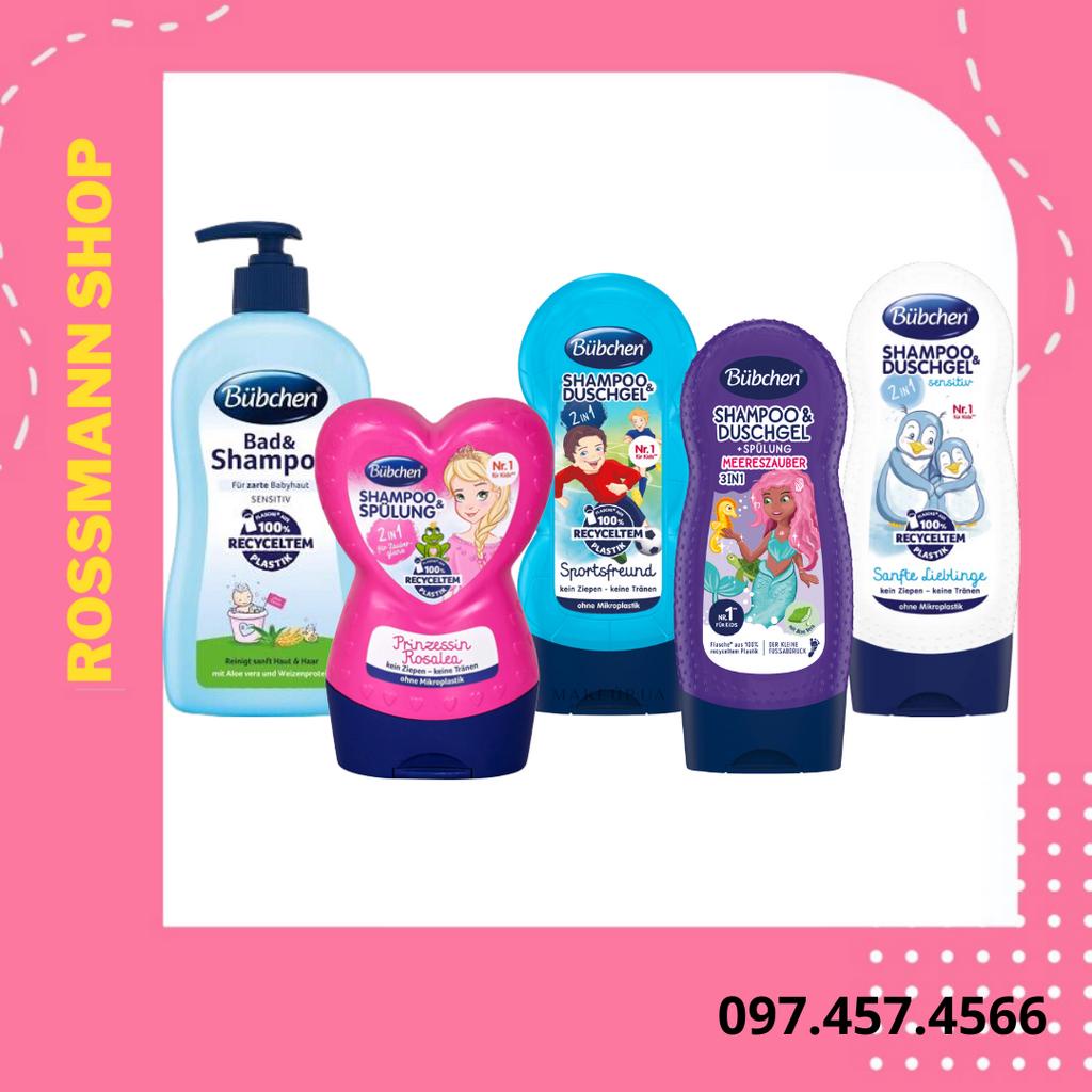 Sữa tắm gội cho bé Bubchen Nestle Đức 2in1 Lọ 230ml