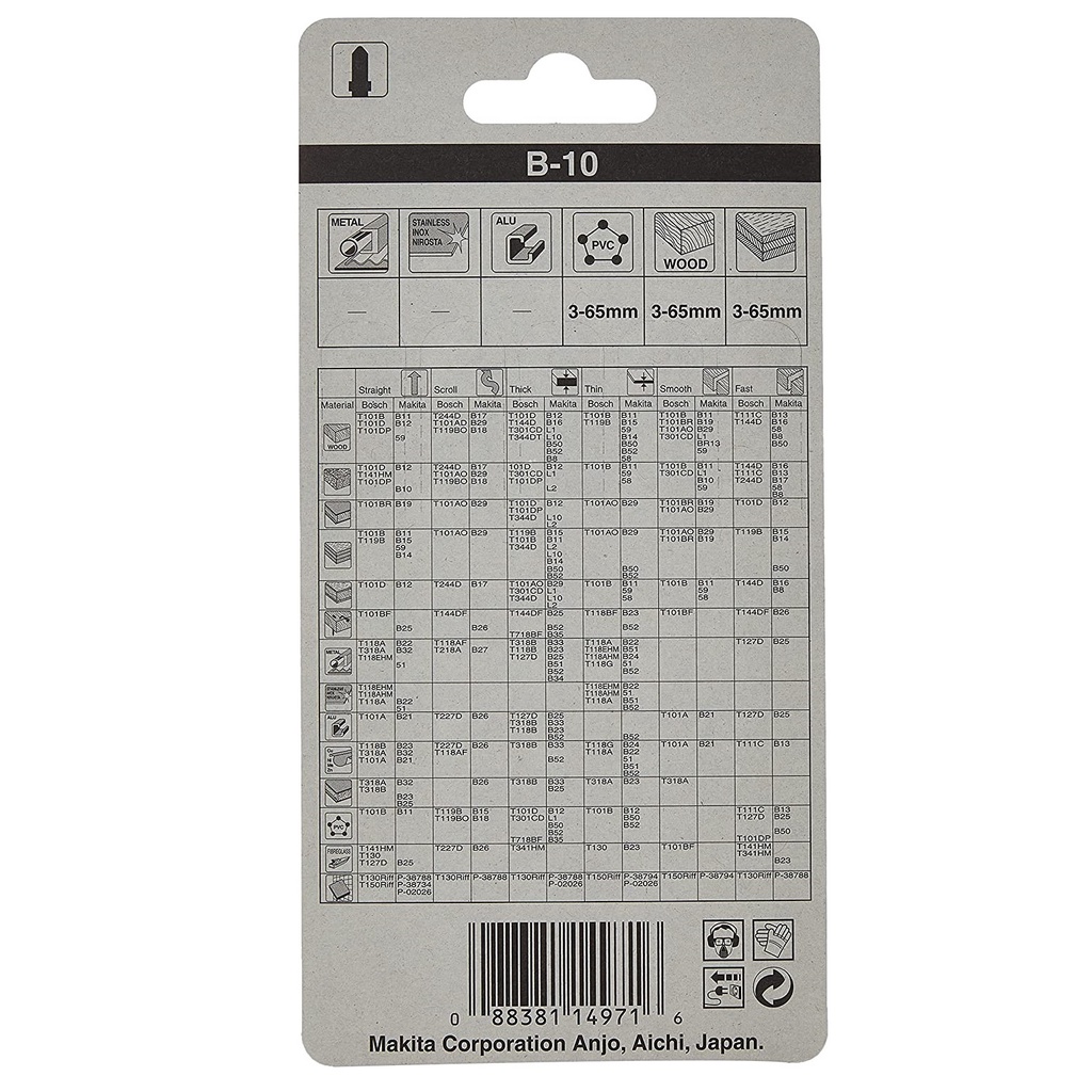 Lưỡi cưa lọng B10 Makita A-85628 dùng cho gỗ