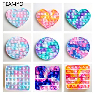 Pop It Đồ Chơi Bóp Bong Bong Giúp Giảm Căng Thẳng Bằng Silicon Nhiều Màu Sắc